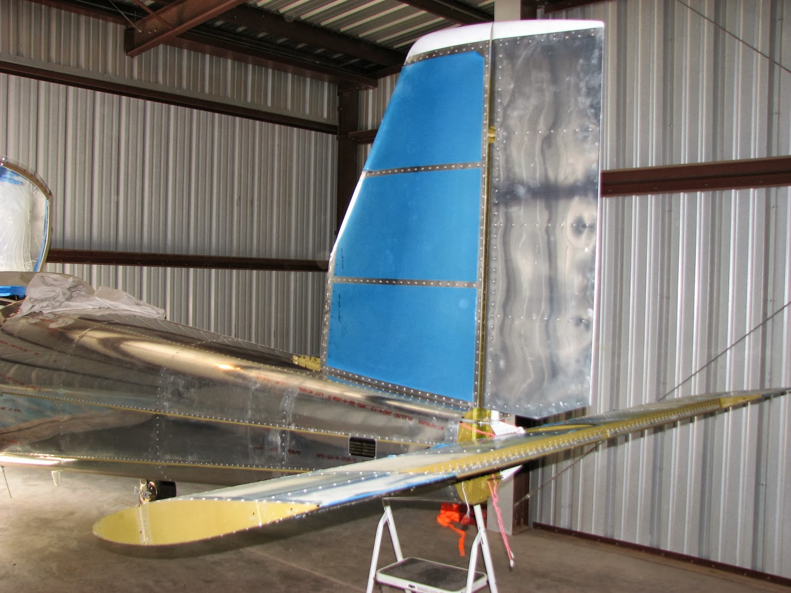 Torsten's RV12 Vertical Stabilizer Installed
