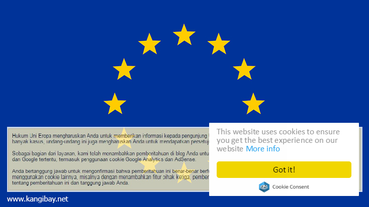 Menghilangkan peringatan Uni Eropa Cookie dari Google di Dashboard Blogger