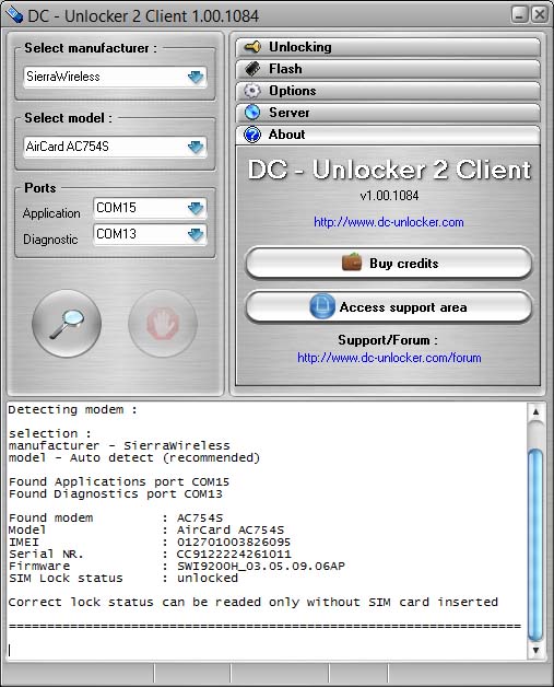 Unlock Sierra Wireless Unlock Sierra Wireless 760s 770s