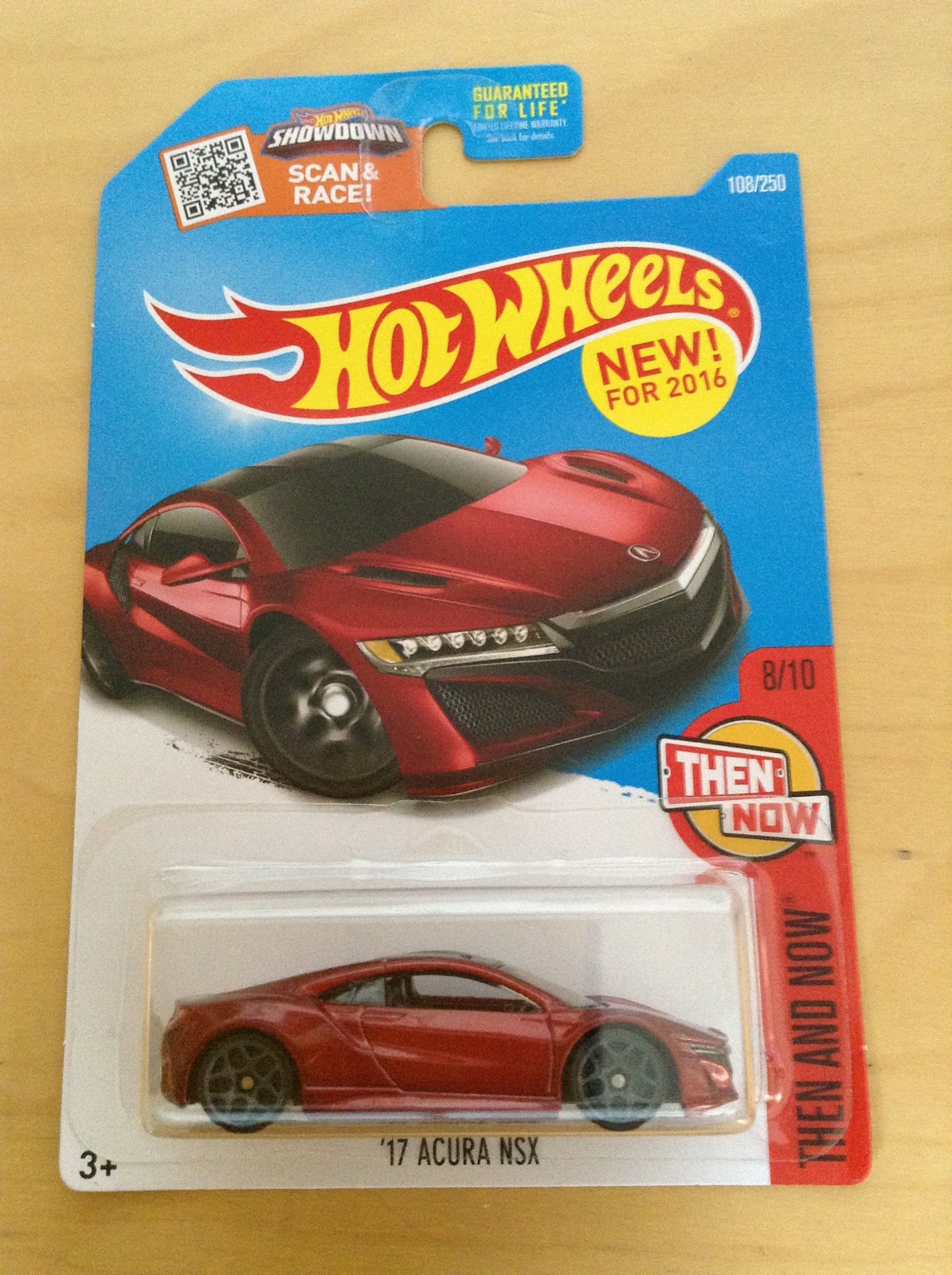 HOT WHEELS /'17 Acura NSX Red HW Then And Now 8//10