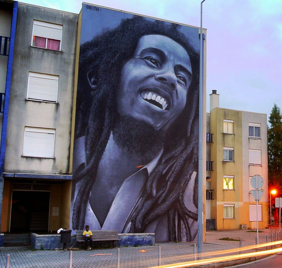 Odeith Paints A Giant Tribute To Bob Marley In Quinta Do Mocho