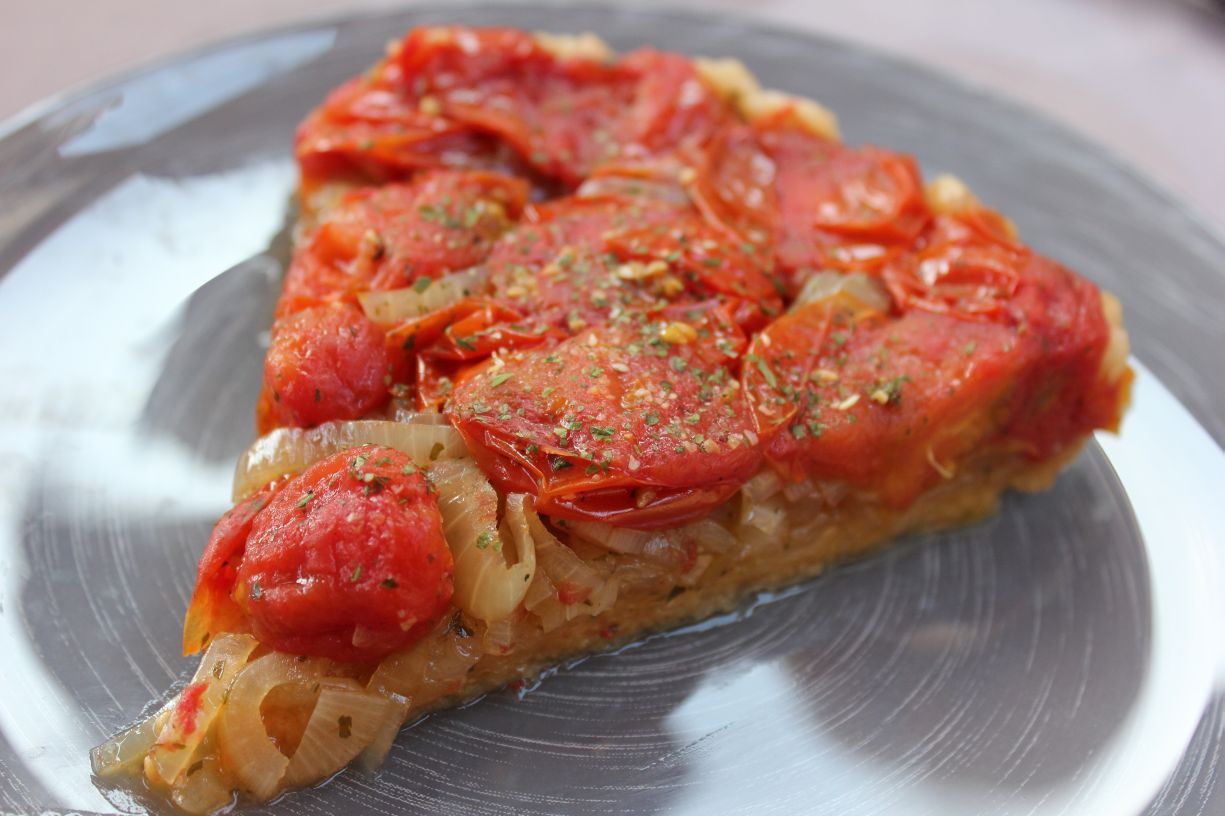 Tarte Aux Tomates Cerise Et Oignons En Version Tatin