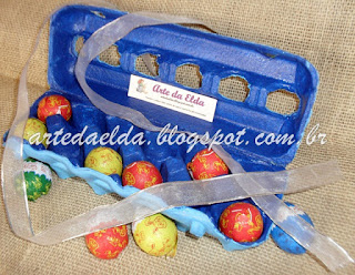 cartela de ovos na Páscoa