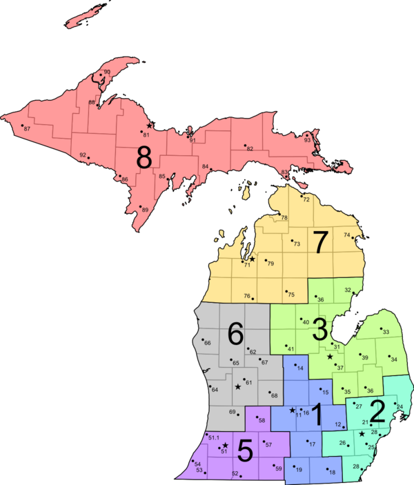 New Michigan State House District Map