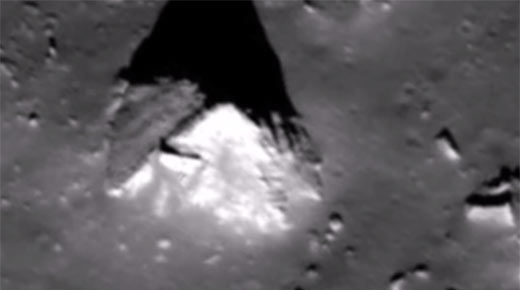 Una pirámide sobre la Luna: Rara imagen muestra una estructura artificial en el lado oculto de la Luna