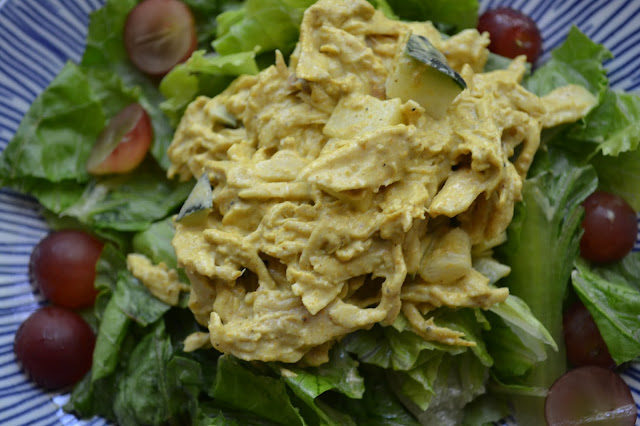 #BloggerCLUE ~ Curried Chicken Salad with Cucumbers