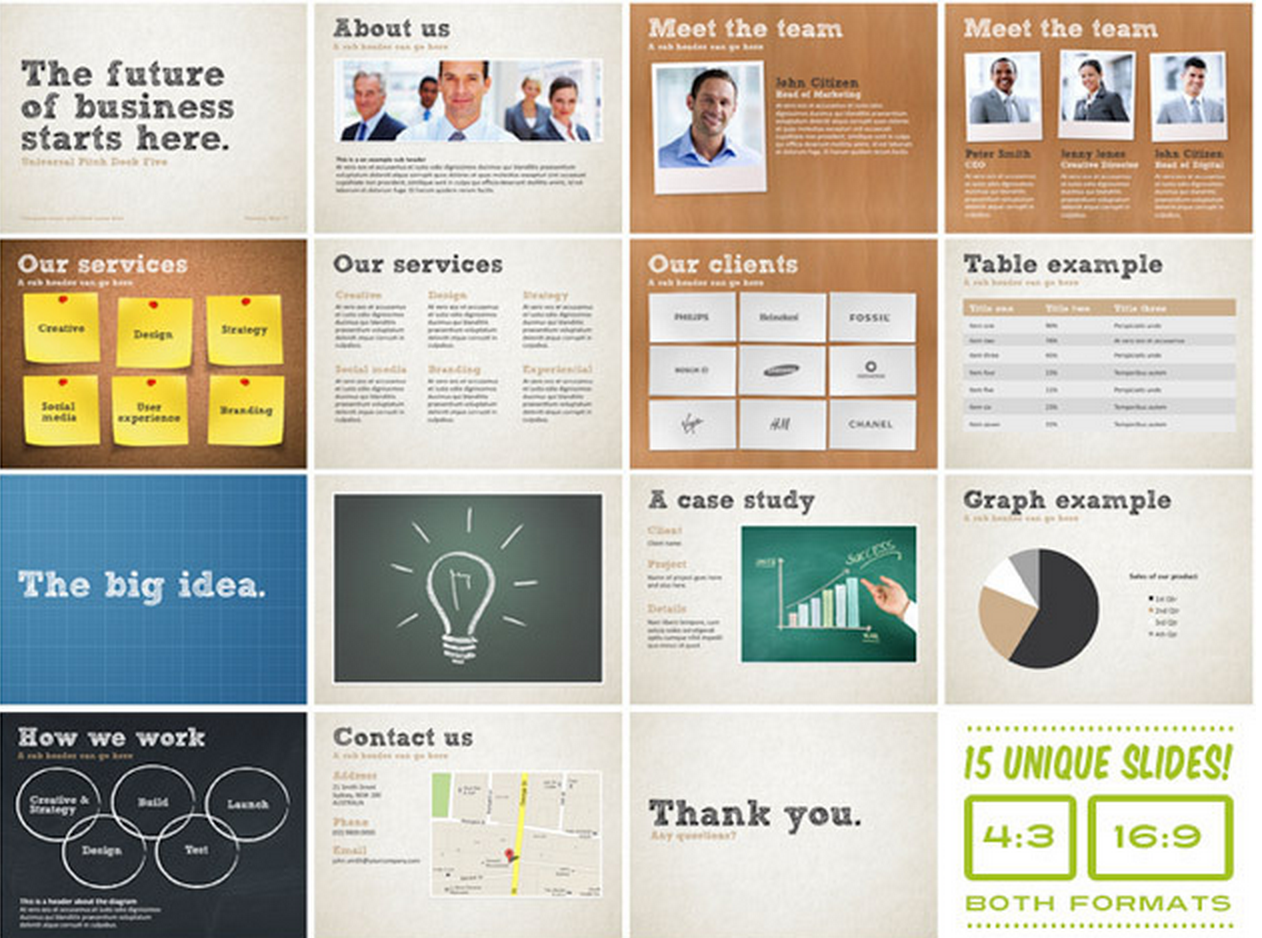 Fantastico pacchetto di Modelli Keynote (PowerPoint) gia' pronti all