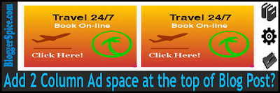 Add 2 Column Ad space at the top of Blog Post? advertisement