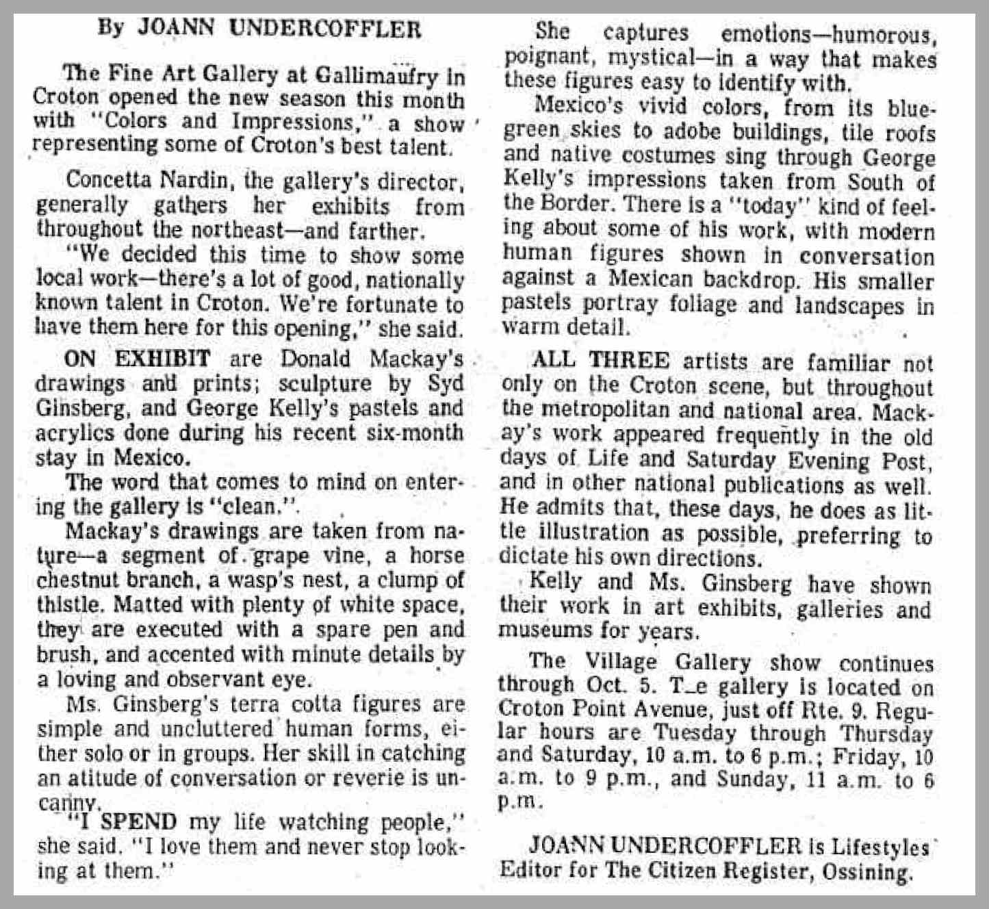 EverythingCroton BY SPECIAL REQUEST A LOOK BACK CROTON'S GALLIMAUFRY