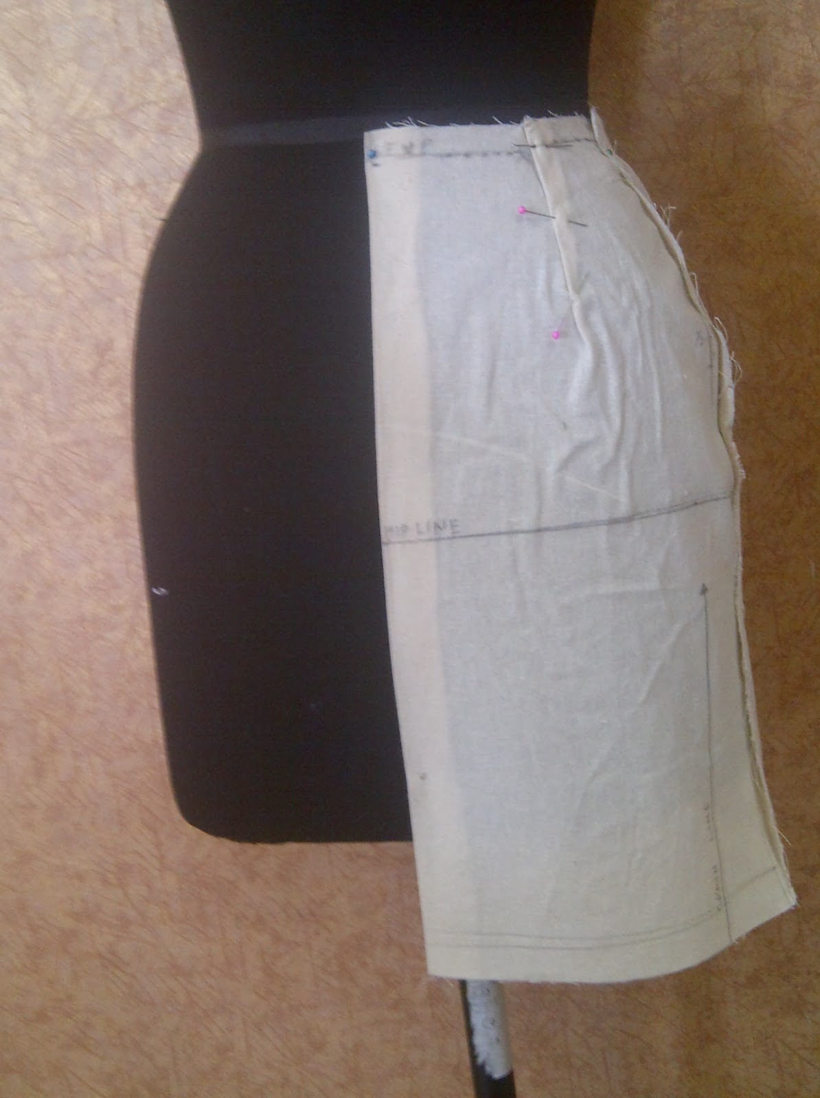 Kajol Jain BA(hons) Fashion Design Basic skirt draft/blockbasic skirt