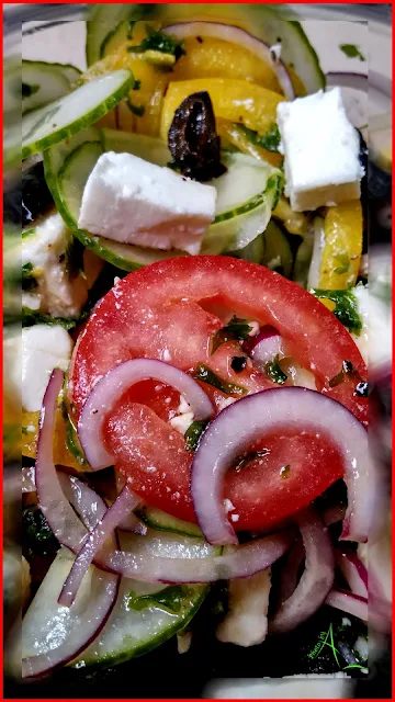 Horiatiki : ma salade composée à la grecque.