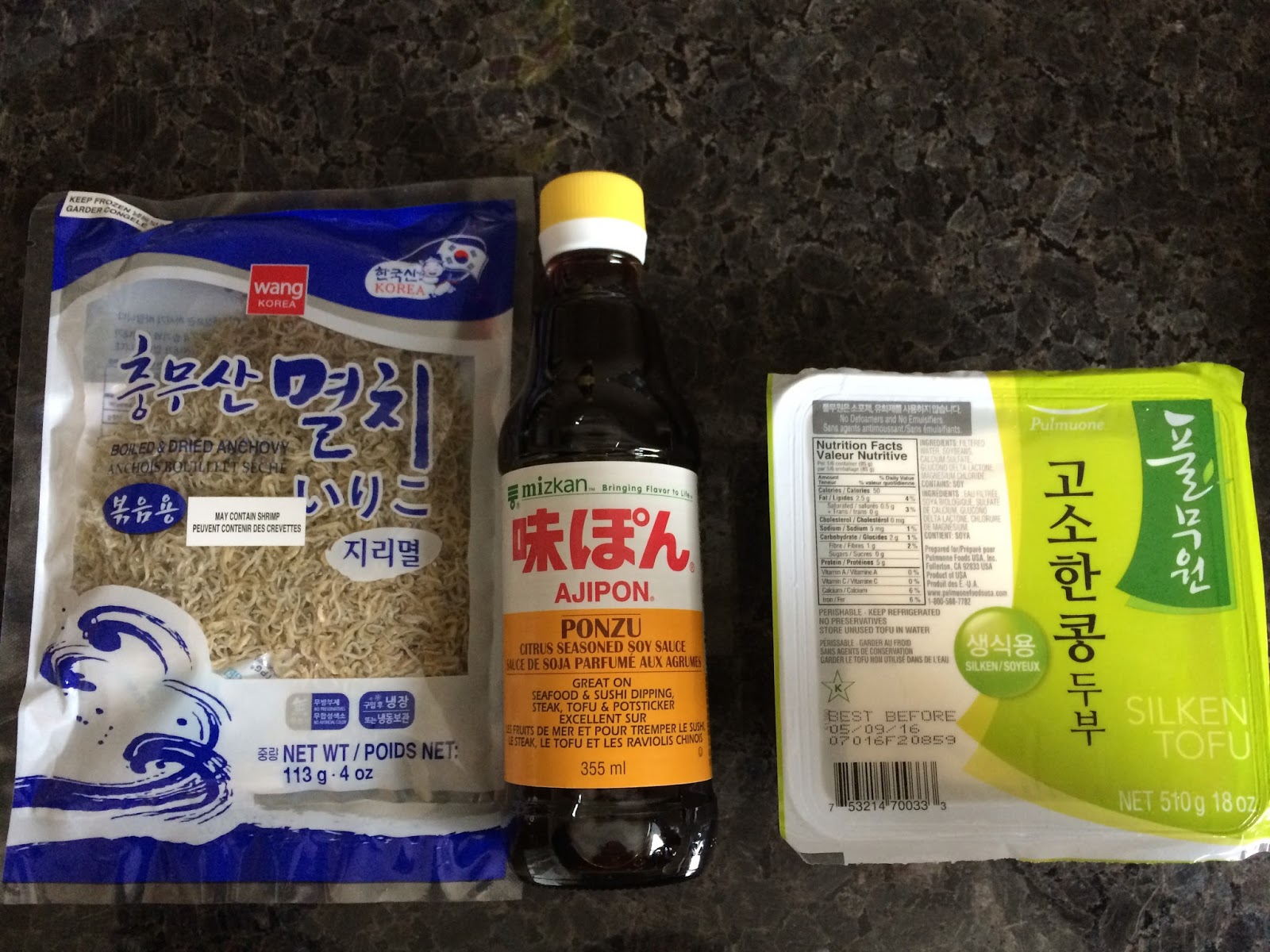 Working Mama's Kitchen Tofu with Baby Anchovies