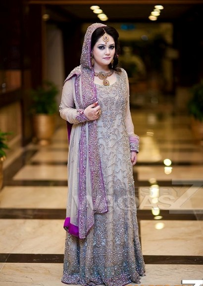purple pakistani bridal dresses