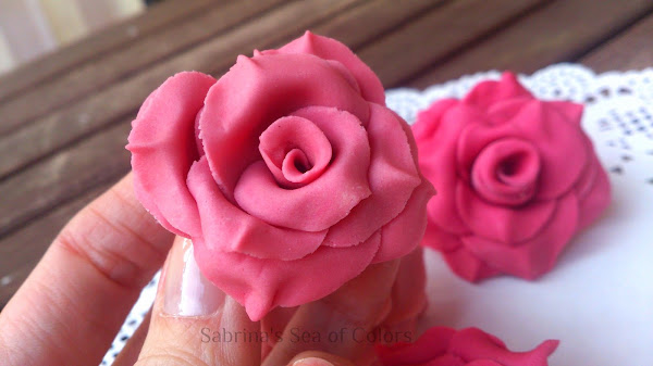 Rosas de fondant
