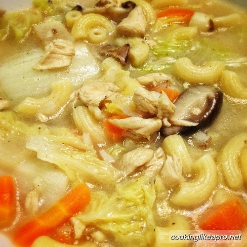 Cooking Chicken Macaroni Soup
