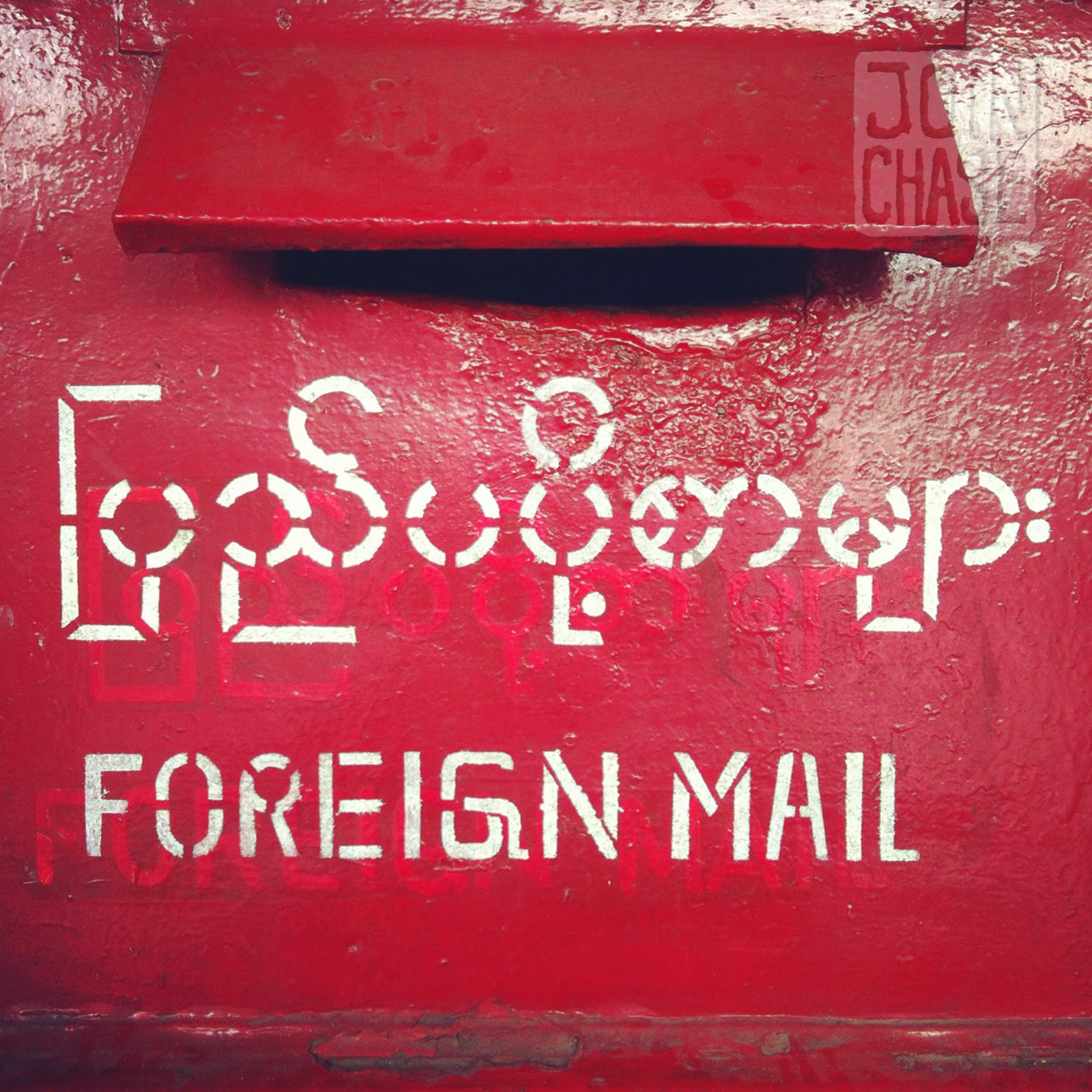 A foreign mailbox in Yangon, Myanmar