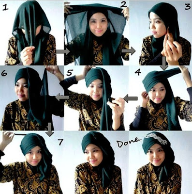 Tutorial hijab wisuda pashmina terbaru