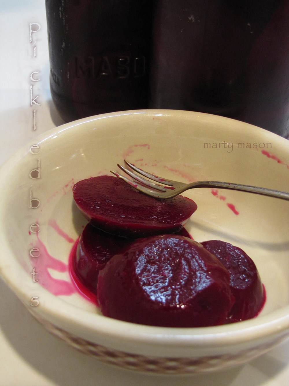 Marty's Fiber Musings Pickled Beets A Recipe