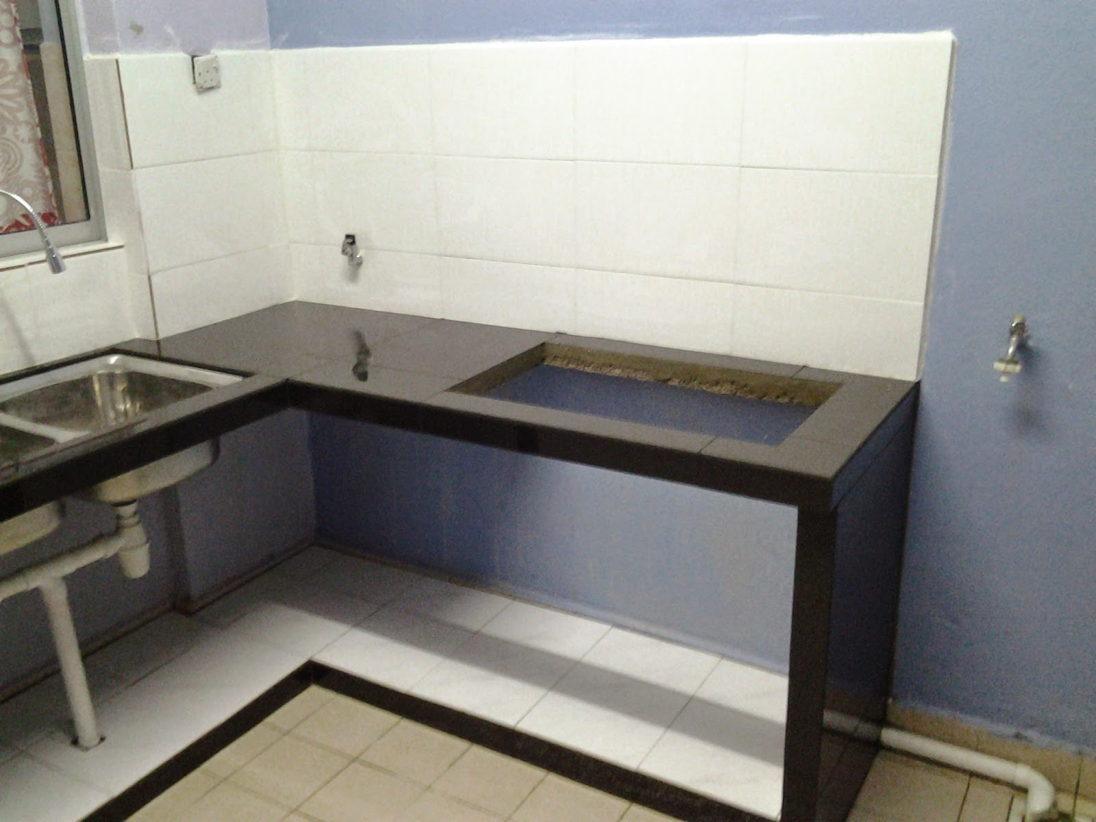 Inium Kinraramas Kinrara Kabinet Dapur Concrete Tile Ilrasi Awal