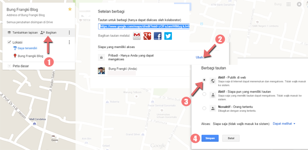 Menentukan Lokasi atau Tempat Sendiri di Google Maps