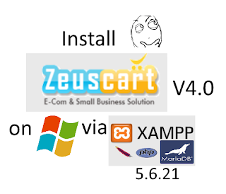 Install ZeusCart 4.0 store on windows 7 with XAMPP tutorial