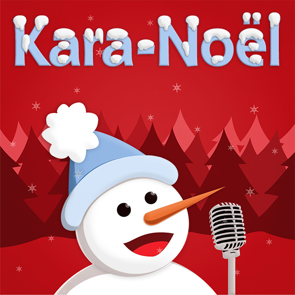 Music cover design for Christmas karaoke songs Boriana Art Blog