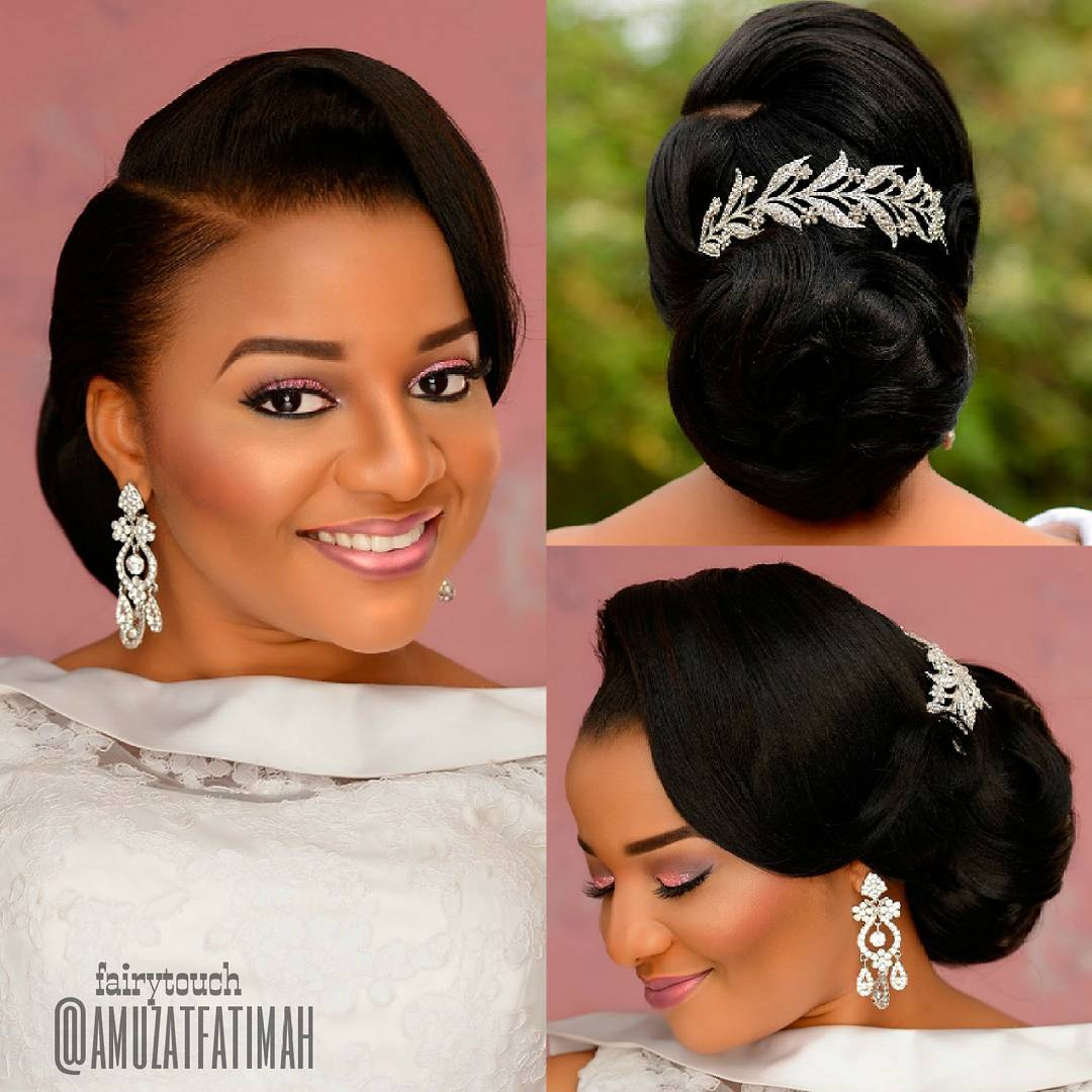 Latest Nigerian Bridal Hairstyle 2017 for Black Brides Owambe