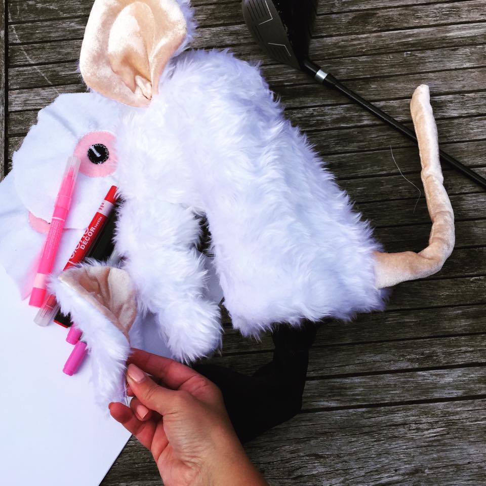 Custom Golf headcovers and puppets Custom golf headcover Lab RAT