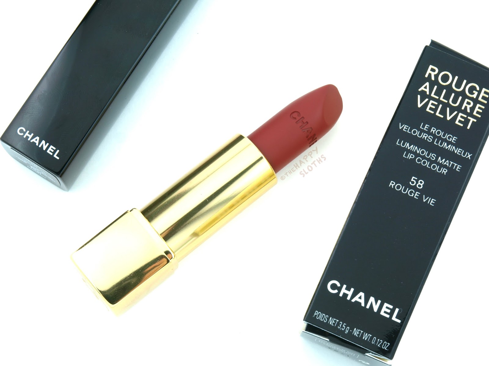 Chanel Fall 2016 Le Rouge N°1 Collection, 58 Rouge Vie Rouge Allure  Velvet Lipstick: Review and Swatches