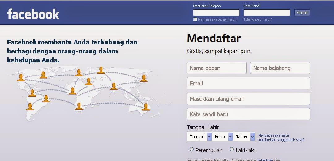 Membuat akun Facebook Baru