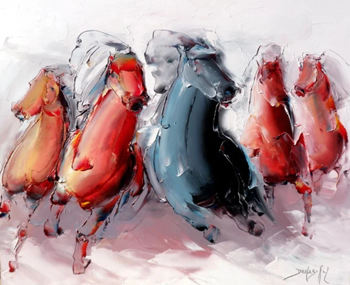 Daniel Densborn 1946 | French Abstract Knife painter