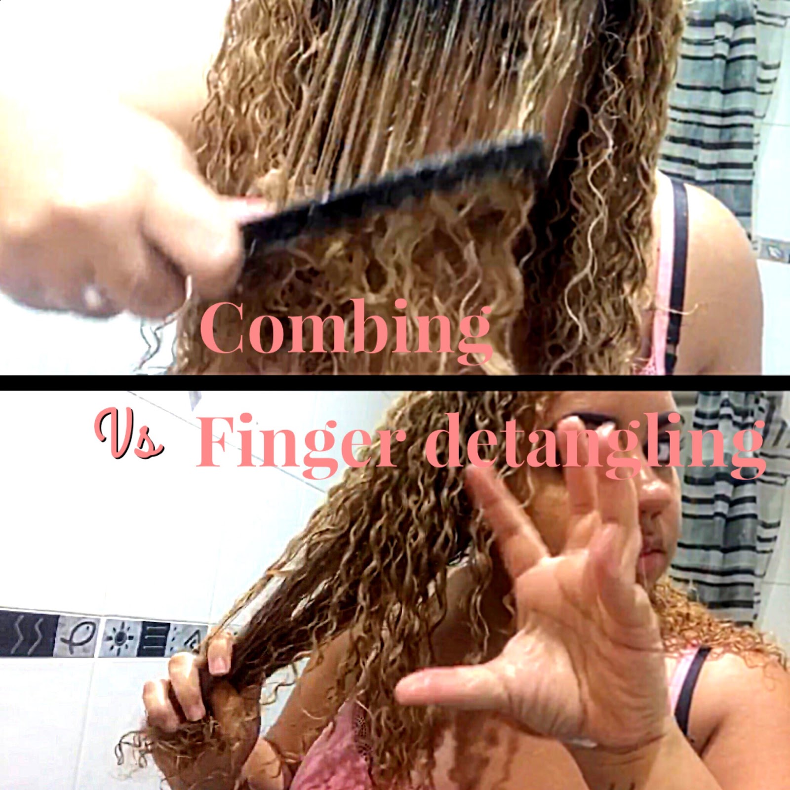 Finger Detangling vs Combing
