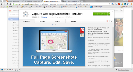 capture screenshot with fireshot