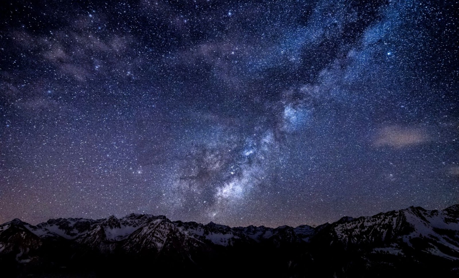 Starry Sky with Mountains