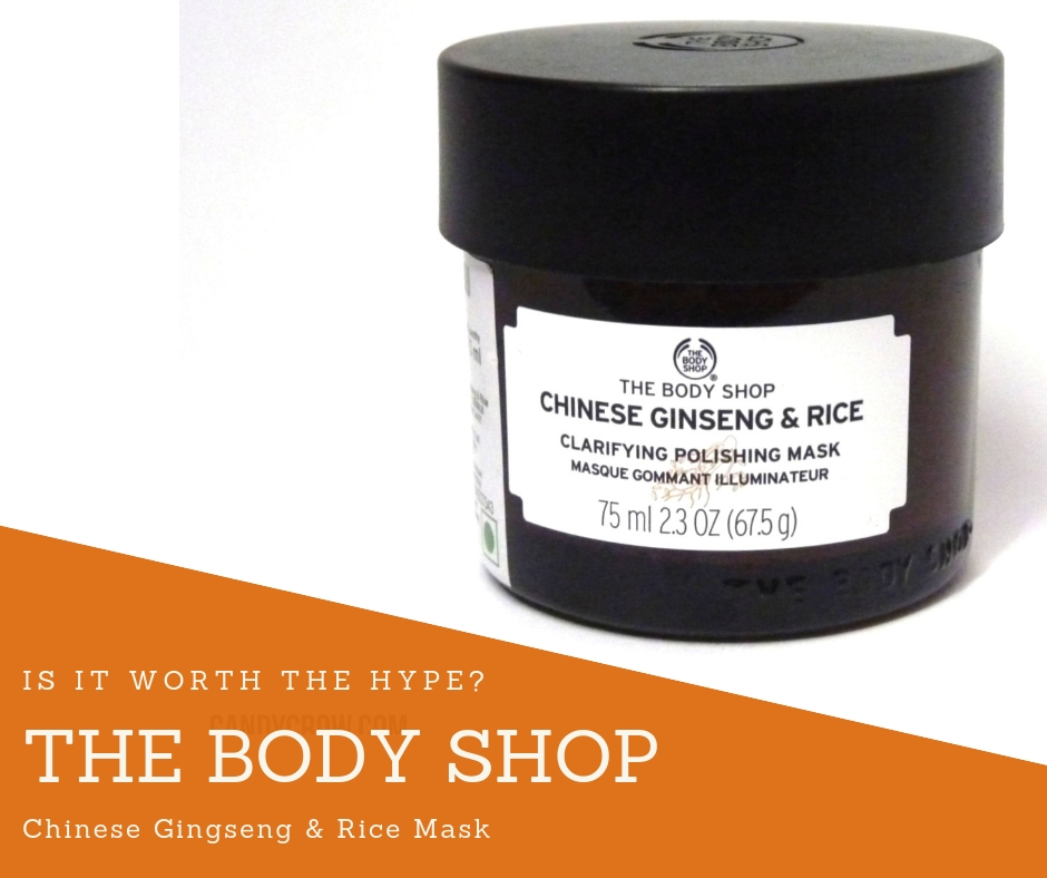 The Body Shop- Chinese Ginseng & Rice Mask Review