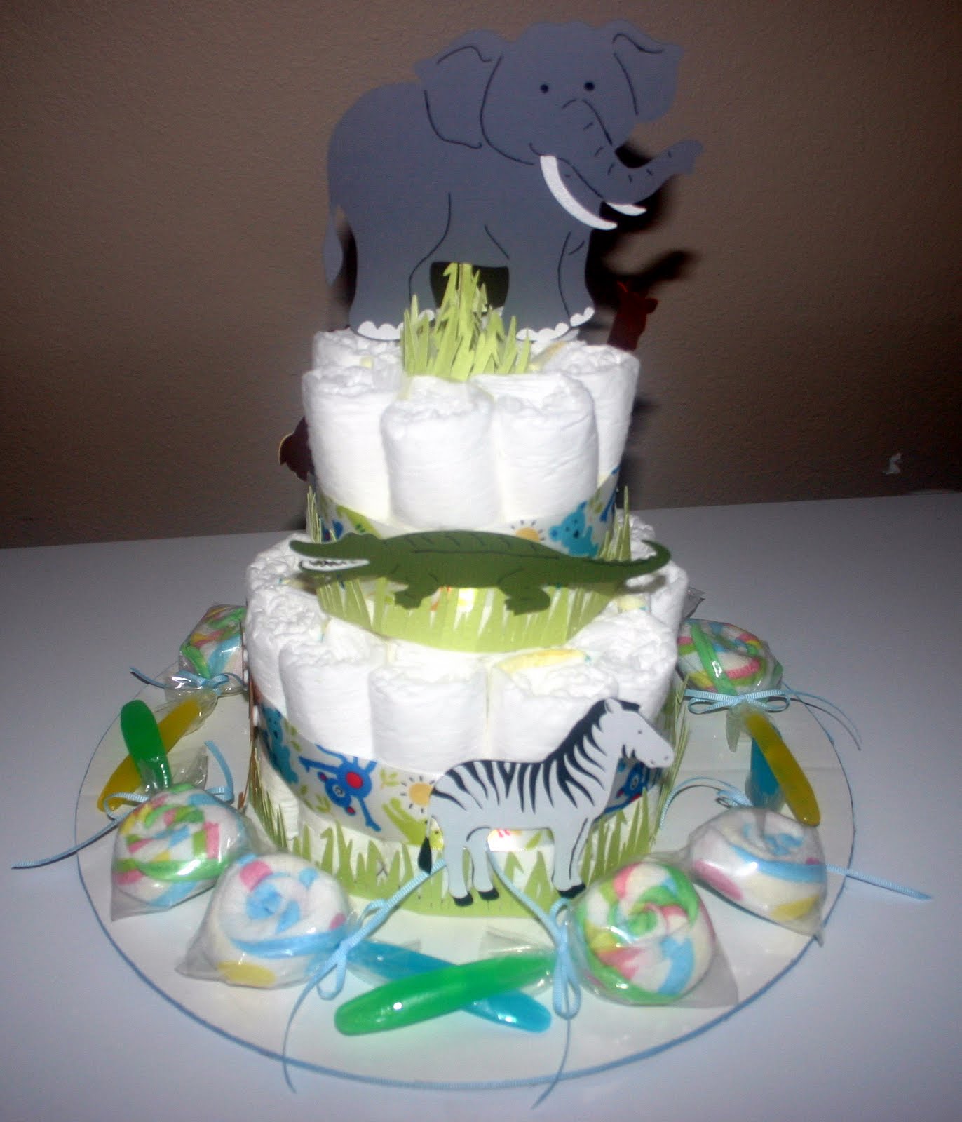Princess Memories by Brenda: Stork Bundle and Diaper Cake...