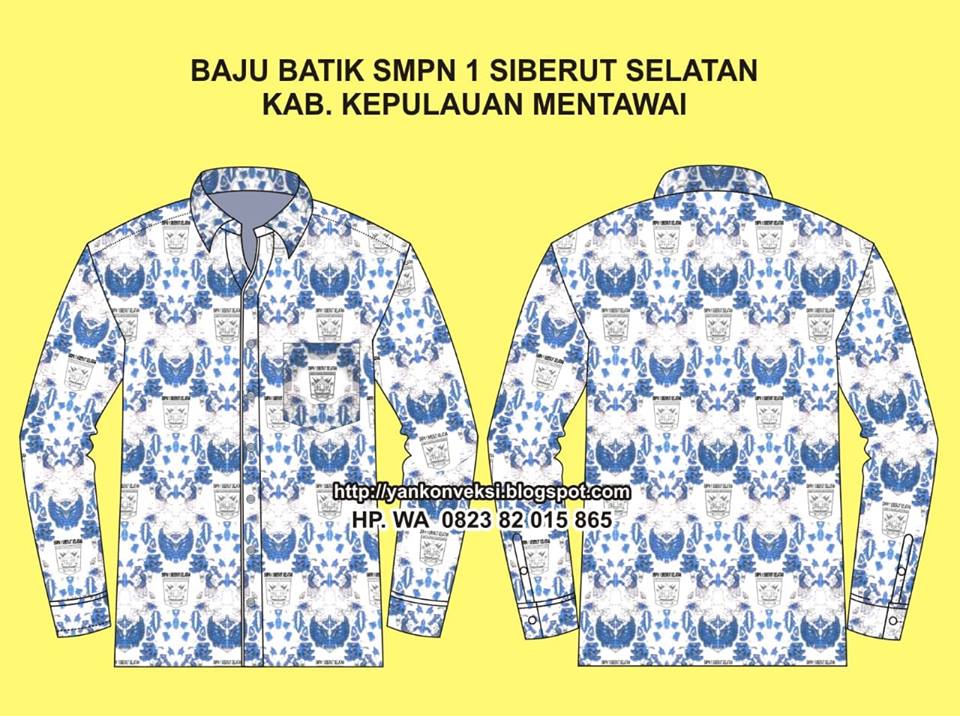 BAJU BATIK SMPN 1 SIBERUT KEP. MENTAWAI