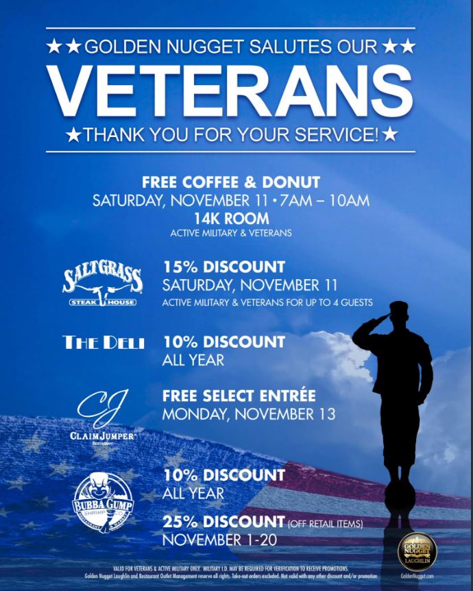 Laughlin Buzz Veteran S Day And Veteran S Day Weekend In Laughlin Nv