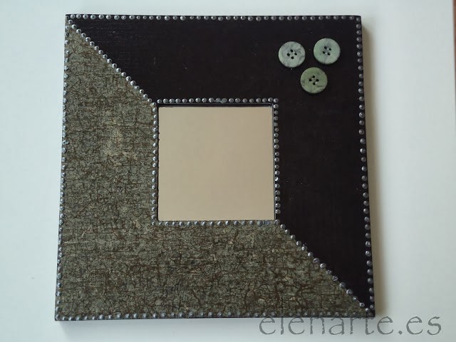 espejos,mano,mosaico,teselas,pinzas,pendientes,madera,tela,servilletas,