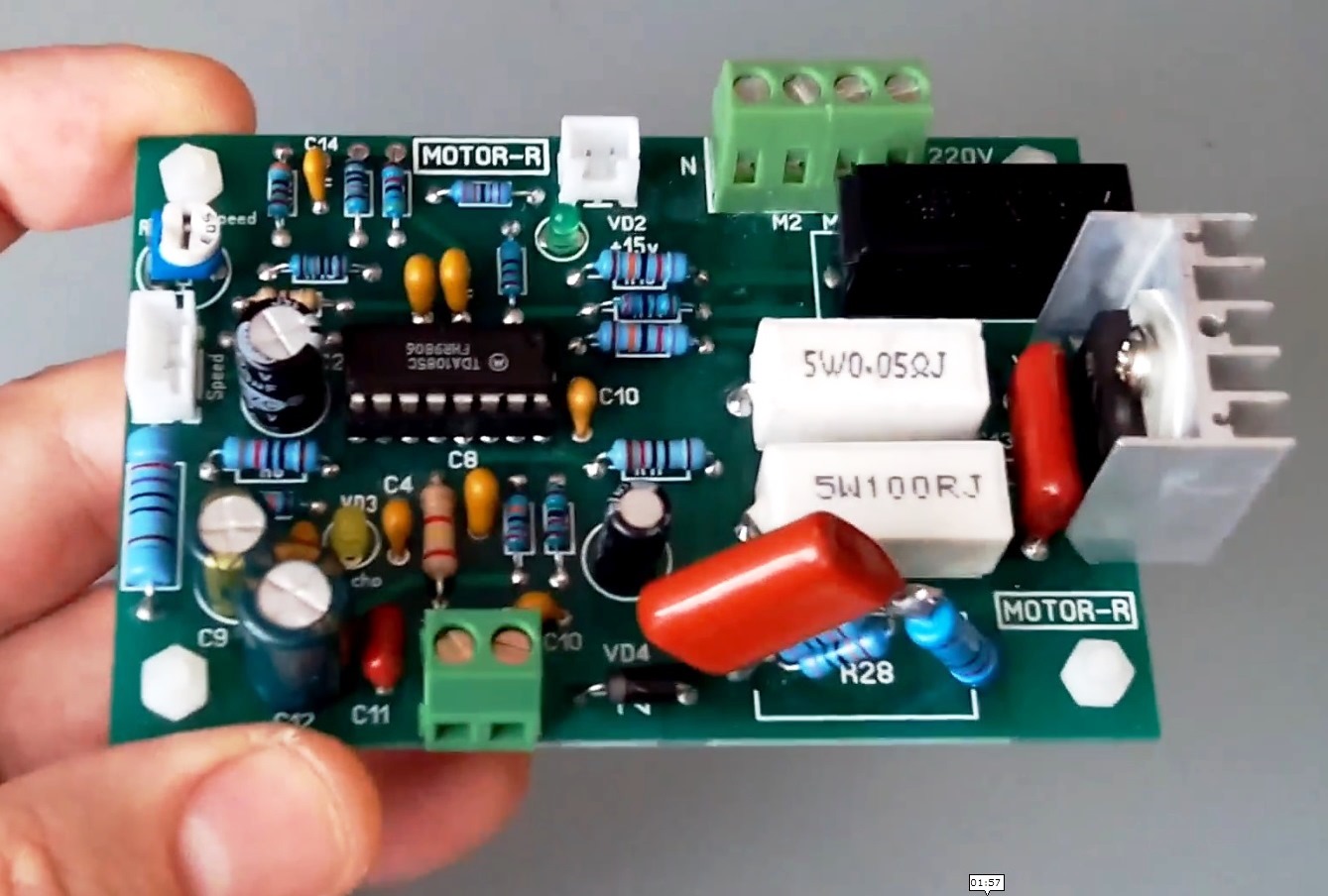 Motor Control: Конденсаторное питание TDA1085