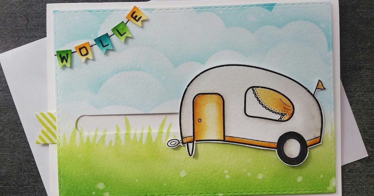 Geburtstagskarte für einen Camper