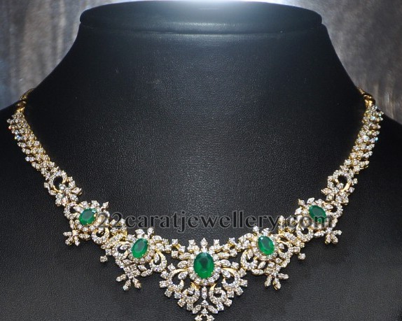 Simple and Elegenat Necklace Sets - Jewellery Designs