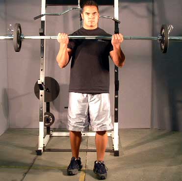Standing ez Bar Curls