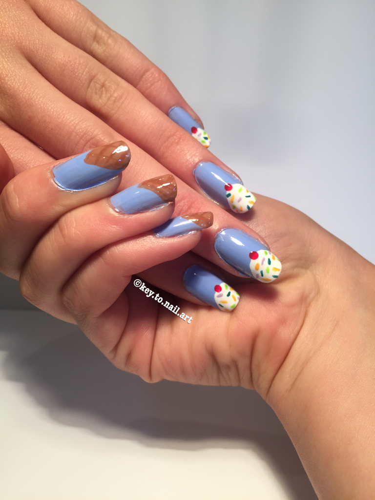 Key to Nail Art Ice Cream Nails