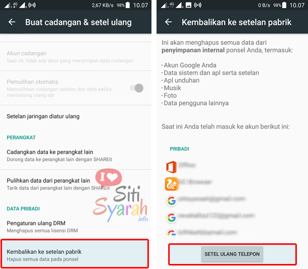 Beda Hard Reset Dengan Factory Reset