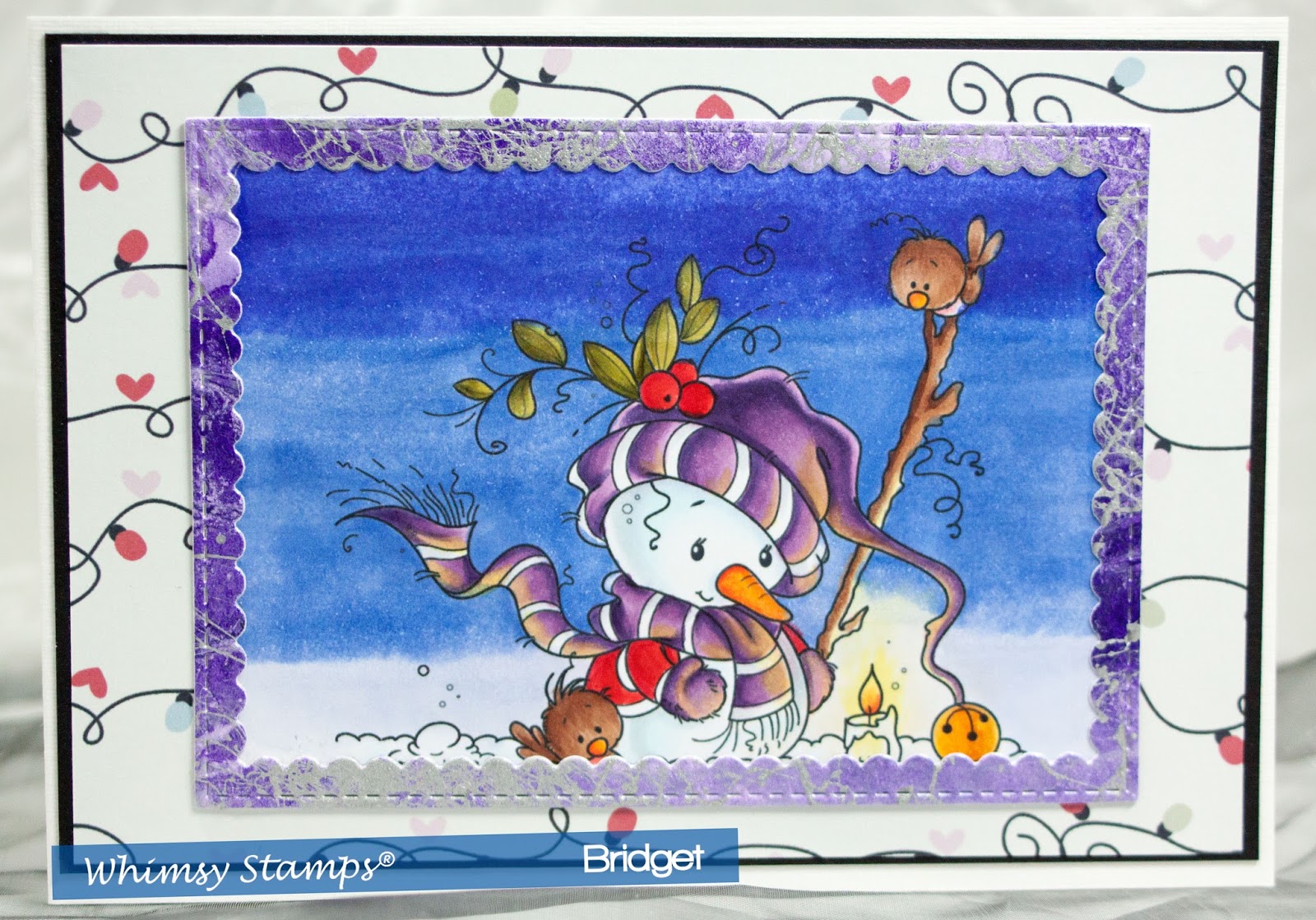 Candle Light #3642 Whimsy Stamps NEW --