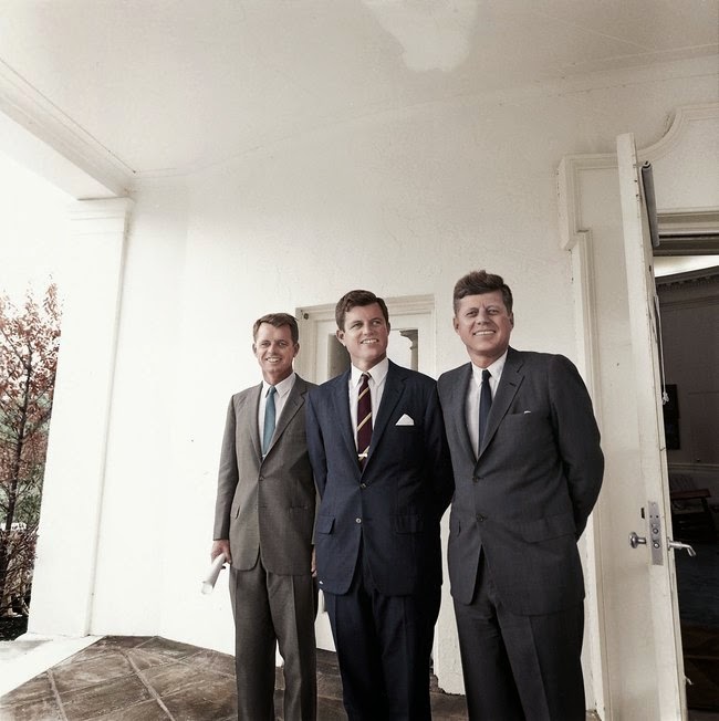 randommusings.filminspector.com Brothers Robert Kennedy, Edward "Ted" Kennedy, and John F. Kennedy