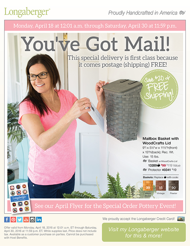 betsy ross baskets and quilts longaberger april flyer