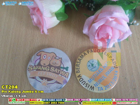 Pin Kaleng Jumbo 6 Cm