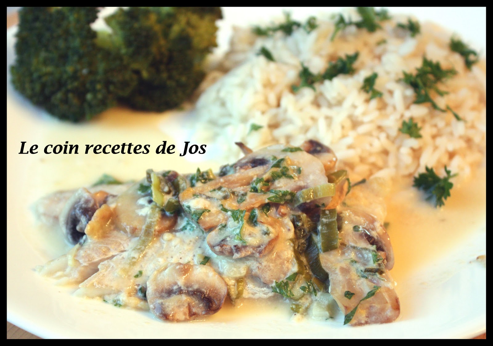 Le coin recettes de Jos FILET DE SOLE BONNE FEMME